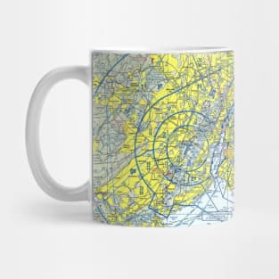 NYC Aviation Sectional Chart - NYC, JFK, LGA, EWR, TEB Mug